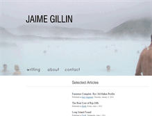 Tablet Screenshot of jaimegillin.com